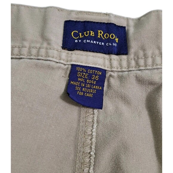 Club Room Mens 36 Cargo 8 Pocket Utility Shorts Khaki Hiking Trail Tactical Work - Picture 4 of 8